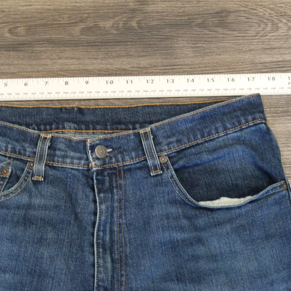 Levi's 505 Regular Fit Medium Wash Blue Denim Jeans‎ W36 L30